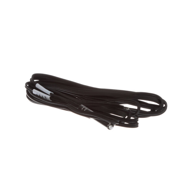 A black wire with white connectors.