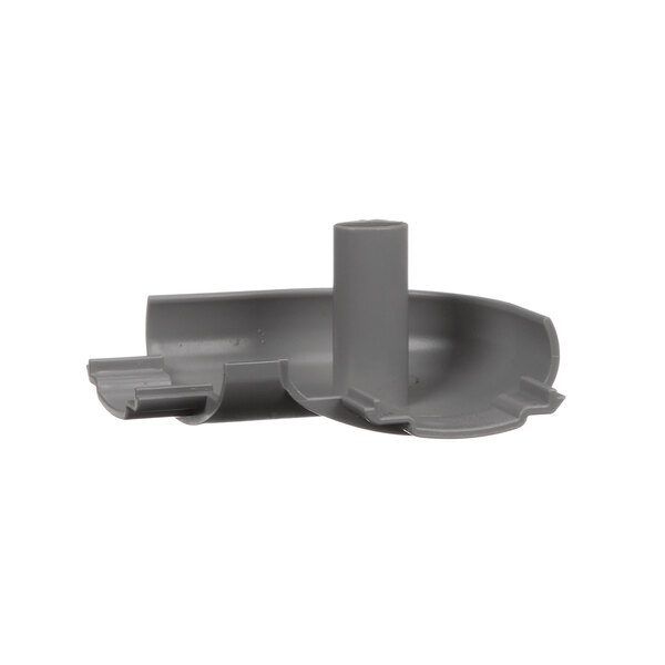 A grey plastic corner handrail for refrigeration equipment.