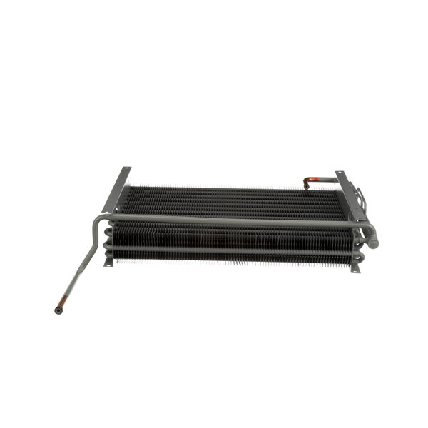 A close-up of a black and grey Servolift evaporator heat exchanger.