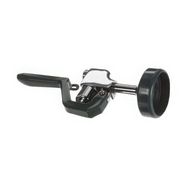 A silver and black Krowne Metal Corporation Pre-Rinse Spray Head with a handle.