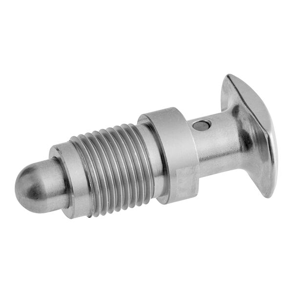 A stainless steel threaded plunger assembly for a Hobart mixer.