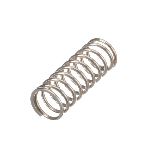 A close-up of a metal spring.