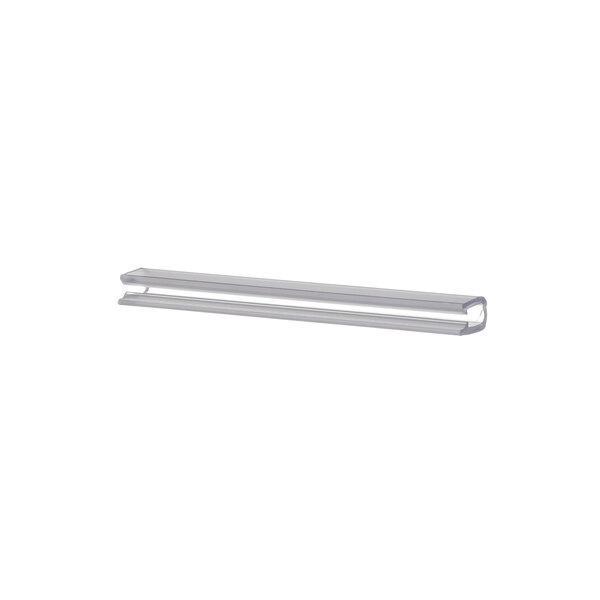A silver metal Hussmann Clip-Light Retainer.