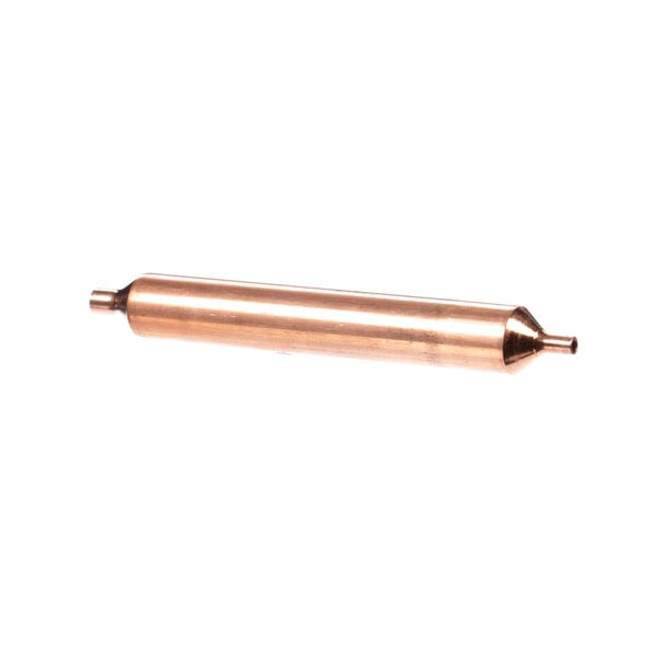 A close-up of a copper Maxx Cold drier tube.