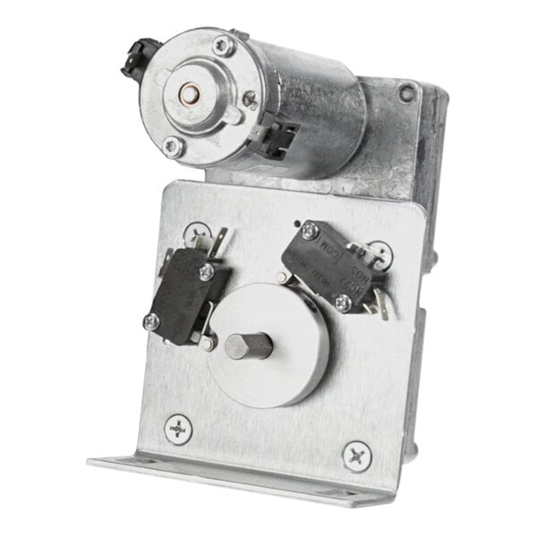The AutoFry drive motor basket with two gears and a gear.