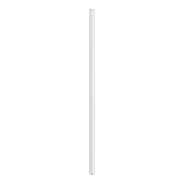 A white paper stick with a red circle on it.