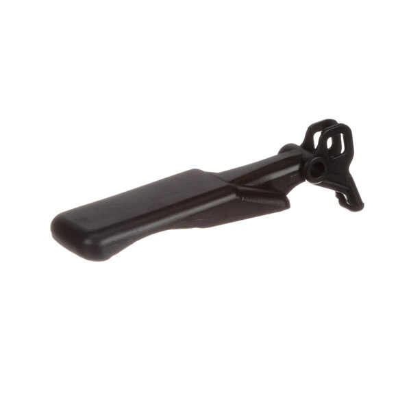 A black plastic handle for a Carpigiani soft serve machine.