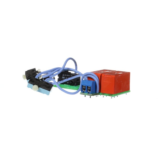 A Dynamic Mixers Microswitch Module with a cable attached.