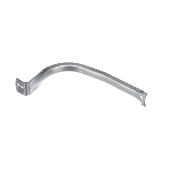 A silver curved metal ColdZone motor mount.