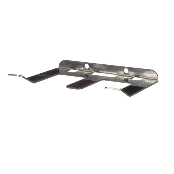 A pair of metal brackets.