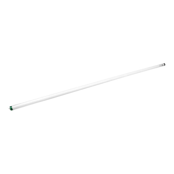 A white tube with a green tip.