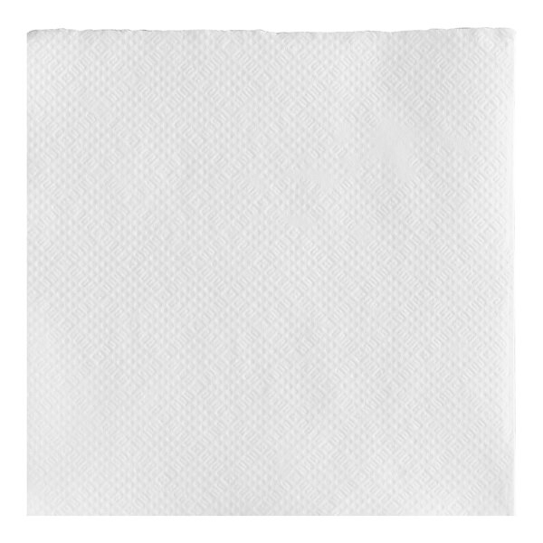 A white Choice 2-ply beverage napkin with a diamond pattern.