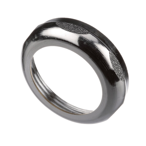 An American Dish Service Slip Nut with a shiny black finish.