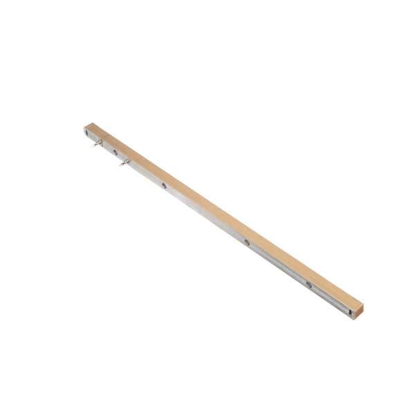 A long wooden piece of wood with holes.