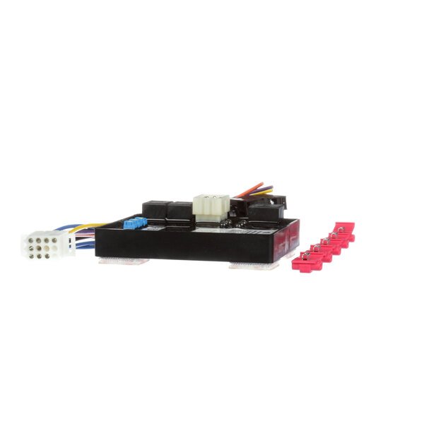 A black and white Somat control board kit with wires and clips.