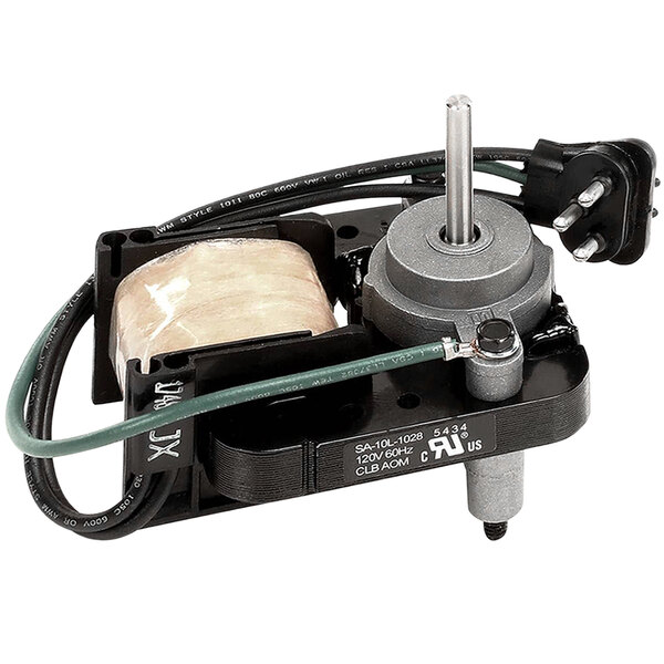 A U-Line Evap Motor, a small electric motor with wires.