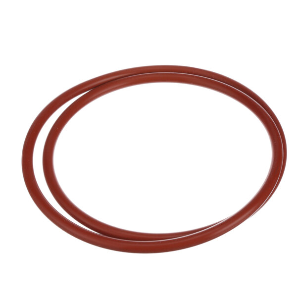 Two red rubber o-rings for a Broaster 01556 on a white background.