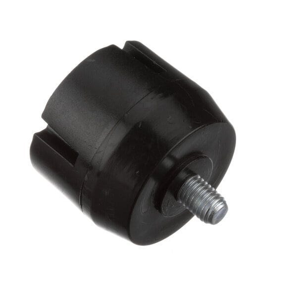 A black plastic screw-on knob for a Quality Espresso coffee machine.