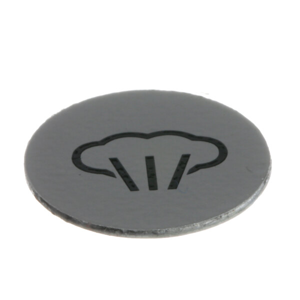 A black and white circular Quality Espresso sticker with a logo of a chef's hat.