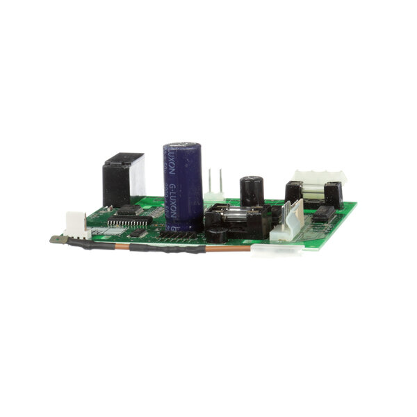A black rectangular Quality Espresso control board with small electronic components.