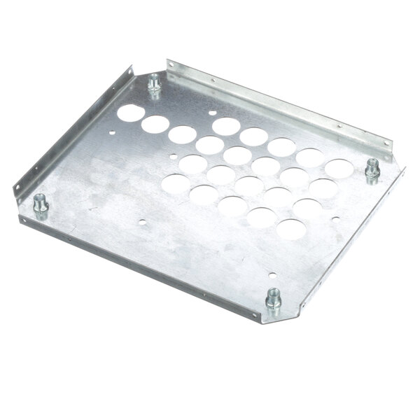 A Donper America metal plate with holes.