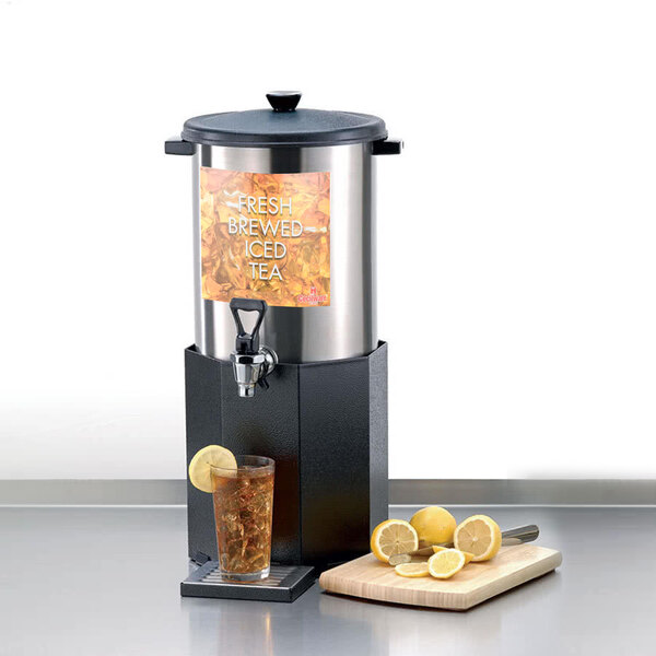 Cecilware B1/3T Stainless Steel 3 Gallon Iced Tea Dispenser