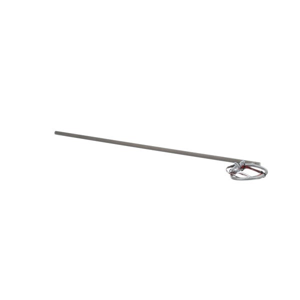 A long thin metal rod with a hook at one end.