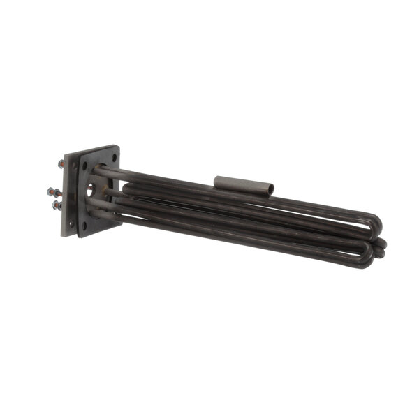 A black metal heating element for a Crown Steam range.