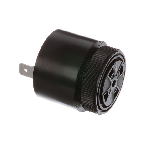 A black Accutemp piezo electronic alarm with a black cap.