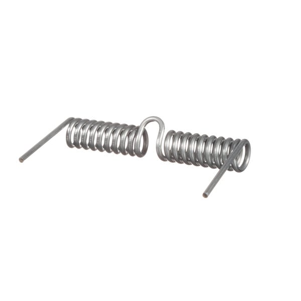 A close-up of a metal Equipex Torsion Spring.