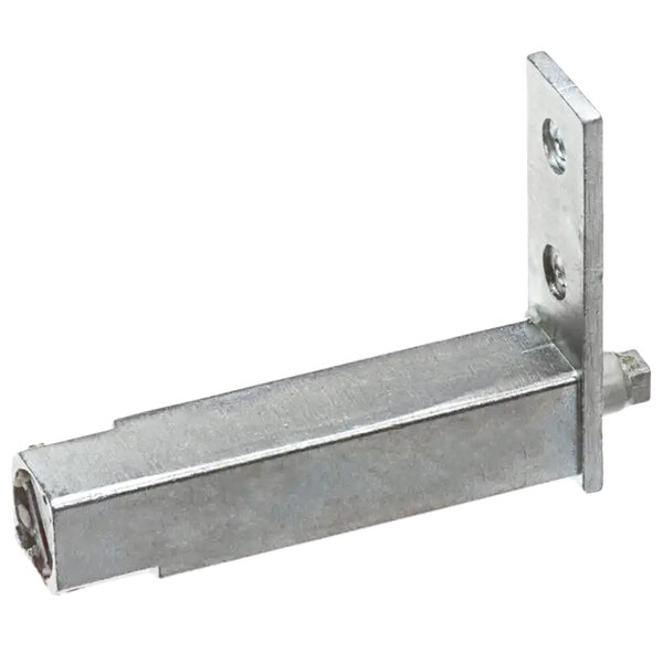 A metal Arctic Air commercial hinge with a latch on the side.