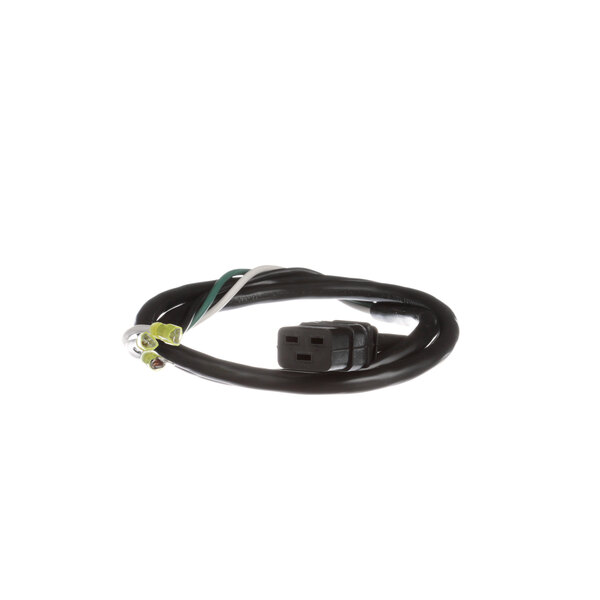 An AutoFry black electrical cord with a green plug.