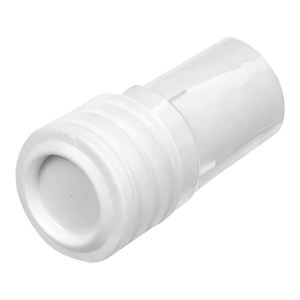 A white plastic container with a round top.