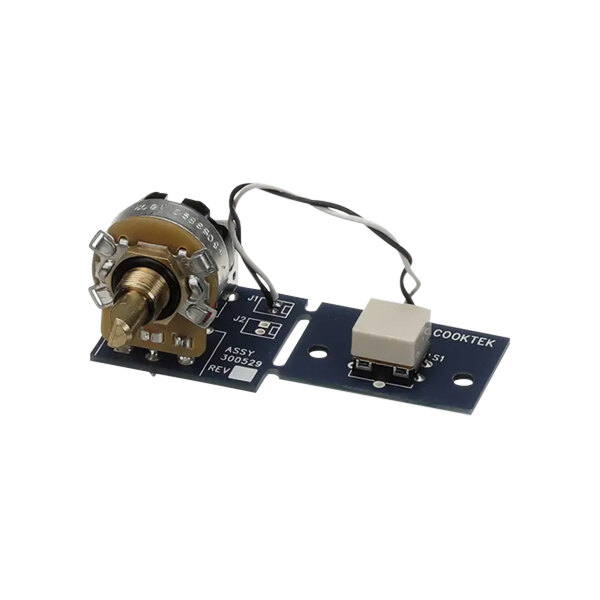 A CookTek Gen II potentiometer assembly, a small electrical device with wires.