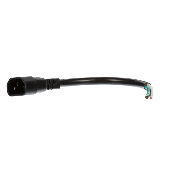 A black cable with black connectors.