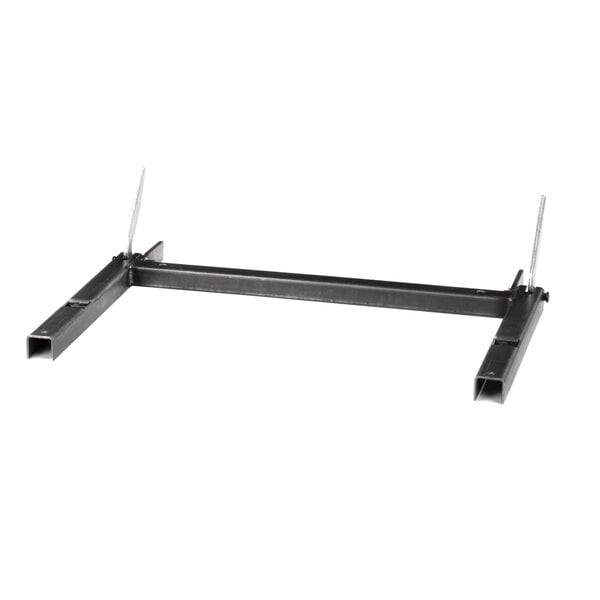 A black metal American Range door frame with two metal legs.