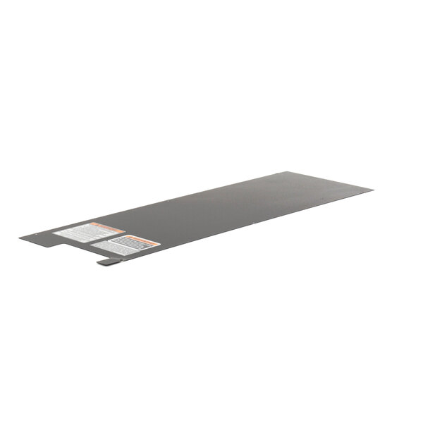A black rectangular back panel for a Bunn iced tea brewer.