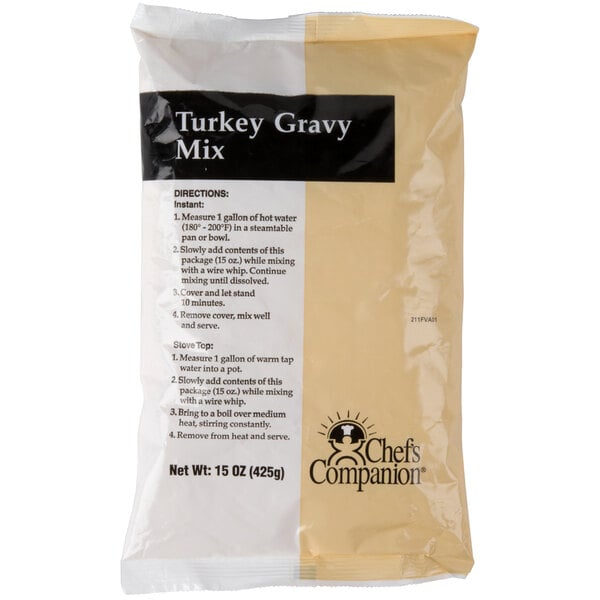 A package of Chef's Companion Turkey Gravy Mix.