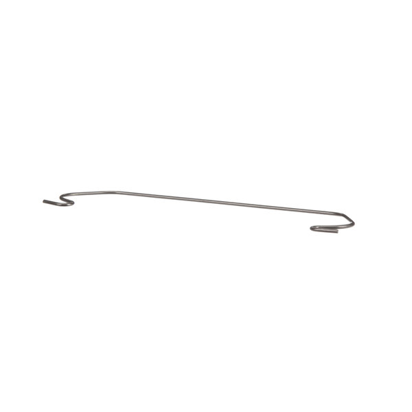 A long metal clip with a white background.