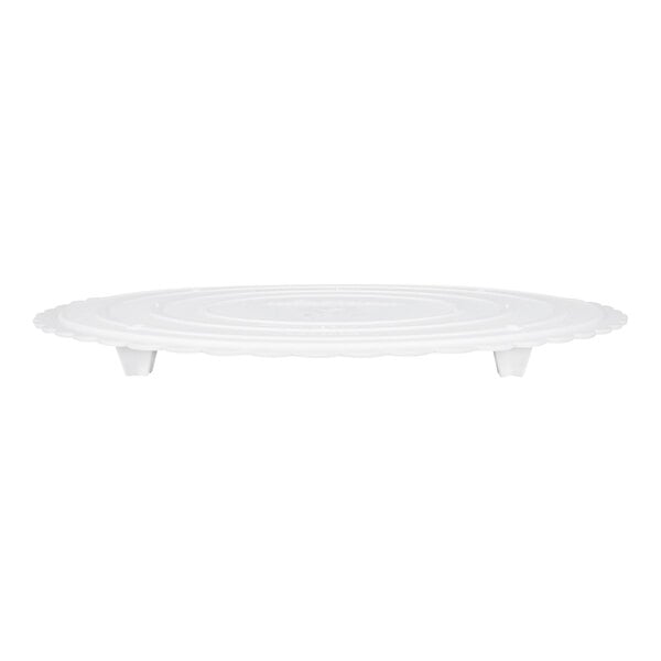 Wilton 191005580 Decorator Preferred 12" Round Scalloped Edge Cake Separator Plate