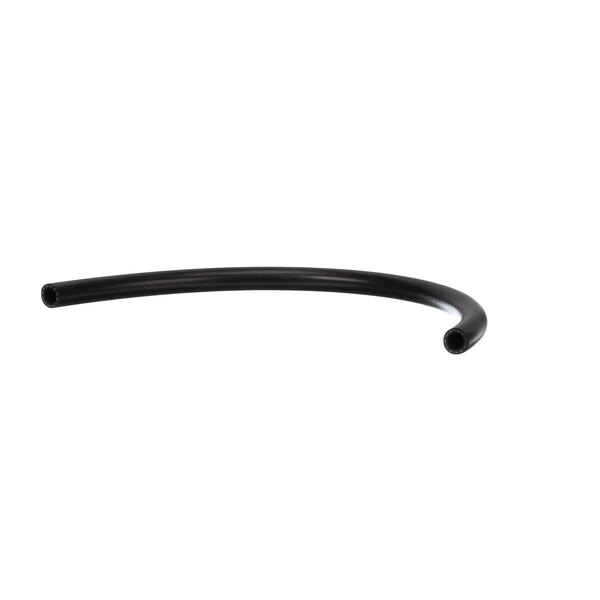 A black flexible Jackson hose with a white background.
