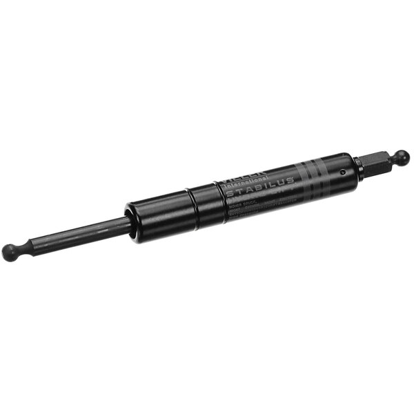 A black metal tool with a black handle.