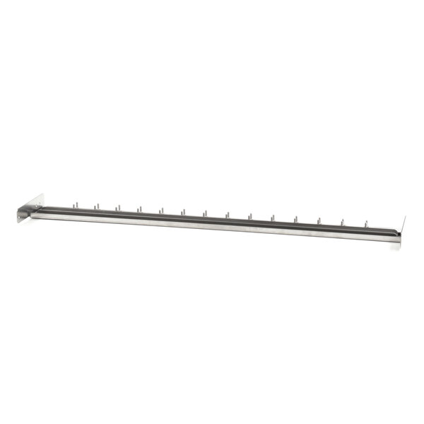 A long metal rectangular bar with metal rods.