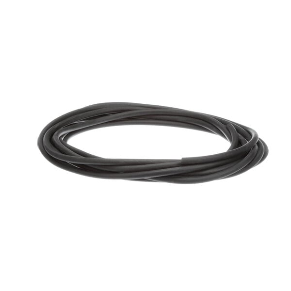 A close-up of a black rubber gasket.
