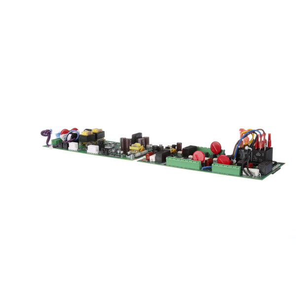 A close-up of a Stoelting by Vollrath control board with various electronic components.