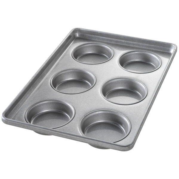 Chicago Metallic 41006 6 Mold Glazed Customizable Individual Hamburger