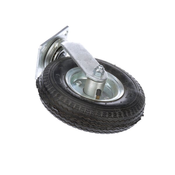 A Seco Select swivel caster with a metal plate and a black tire.