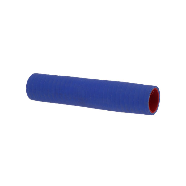 A blue plastic tube with a red inner tube.