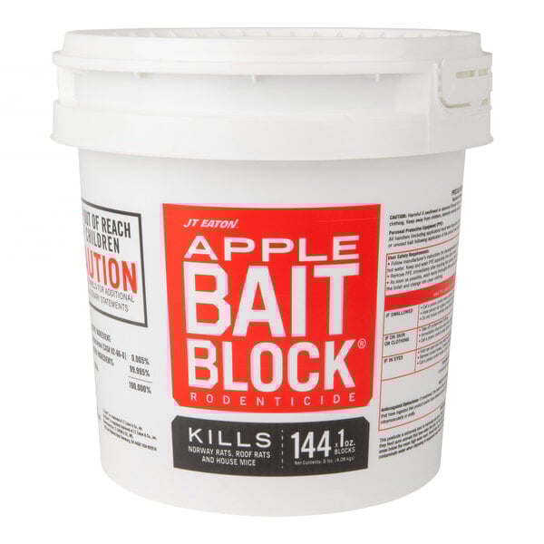 JT Eaton 709-AP Apple Flavor Bait Blocks - (144) 1 oz. Blocks / Pail