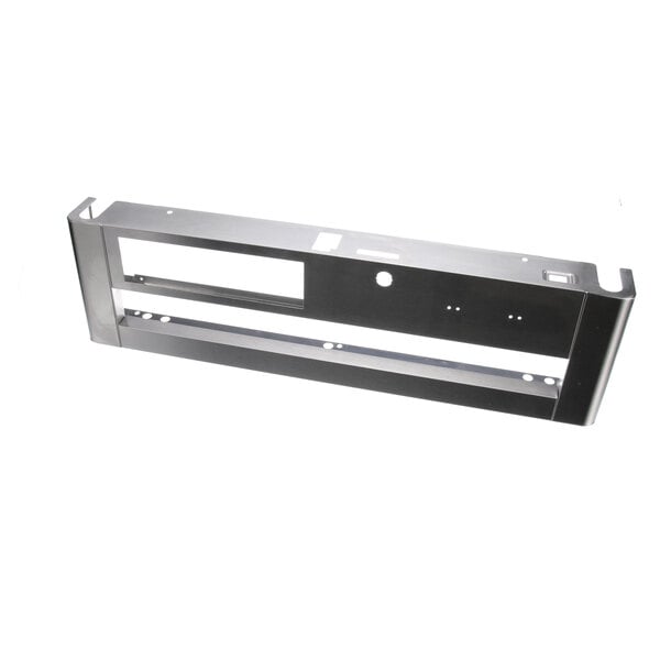 A metal frame with holes from Maxx Cold's top panel assembly.